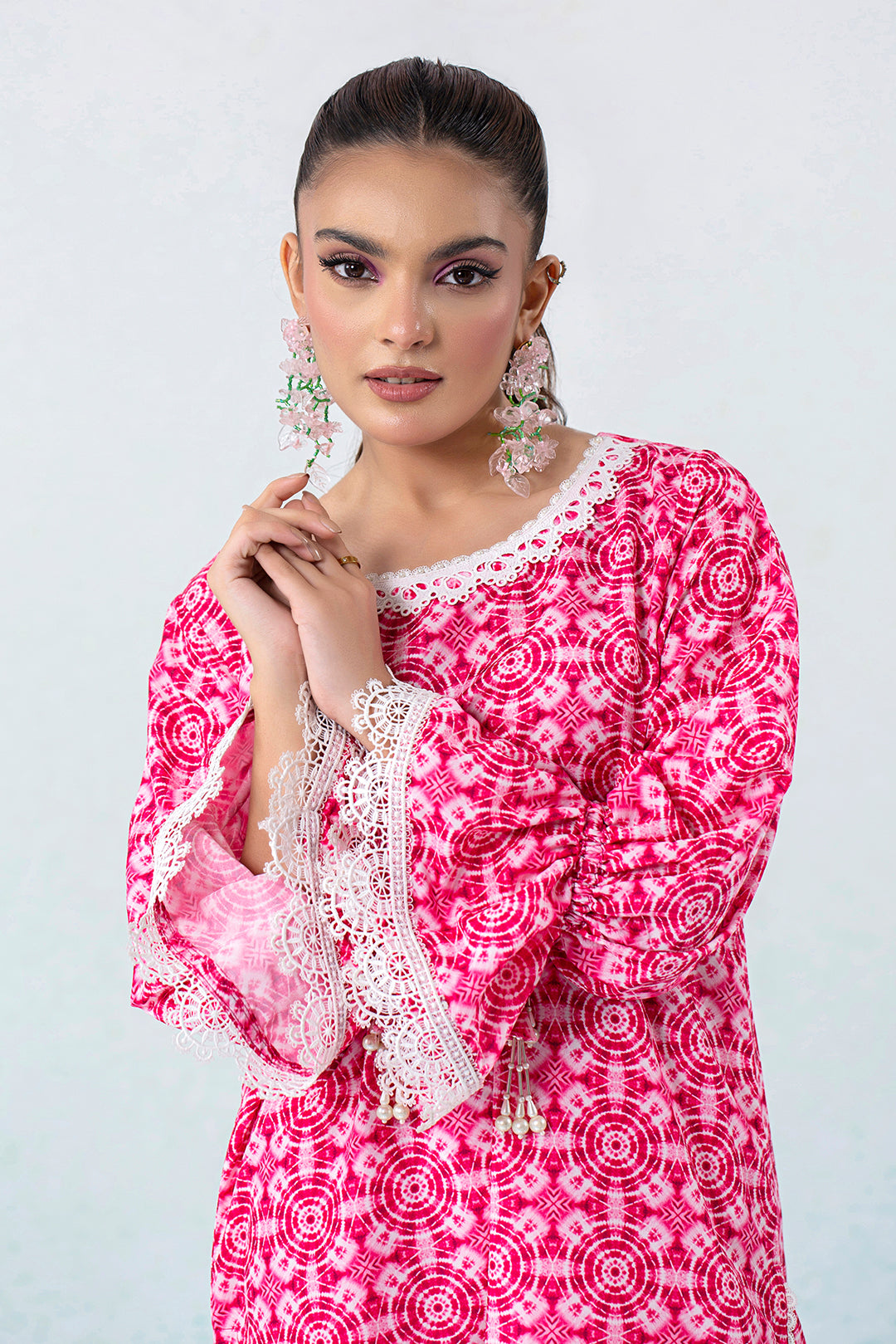 2 Piece - Digital Printed Lawn Silk Suit P001154