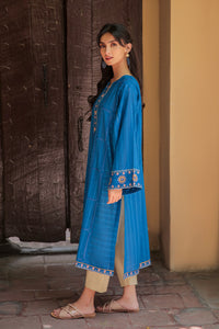 1 Piece - Dyed Embroidered Textured Lawn Shirt P0107 (SO)