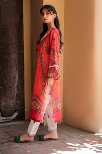 1 Piece - Embroidered Digital Printed Lawn Shirt P0438 (SO)