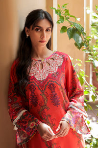 1 Piece - Embroidered Digital Printed Lawn Shirt P0438 (SO)