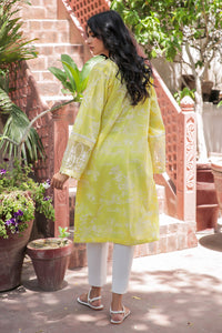 1 Piece - Embroidered Paste Printed Lawn Shirt P0443 (SO)