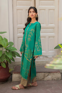 1 Piece - Pasted Printed Lawn Shirt P0459