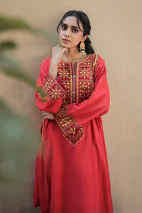 1 Piece - Dyed Embroidered Lawn Shirt P0466 (SO)
