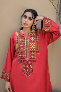 1 Piece - Dyed Embroidered Lawn Shirt P0466 (SO)