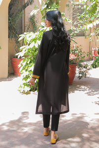 1 Piece - Dyed Embroidered Schiffli Lawn Shirt P0474 (SO)