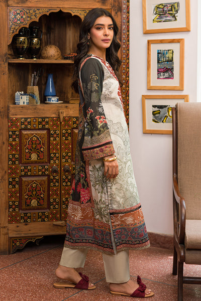 1 Piece - Embroidered Digital Printed Lawn Shirt P0490 (SO)