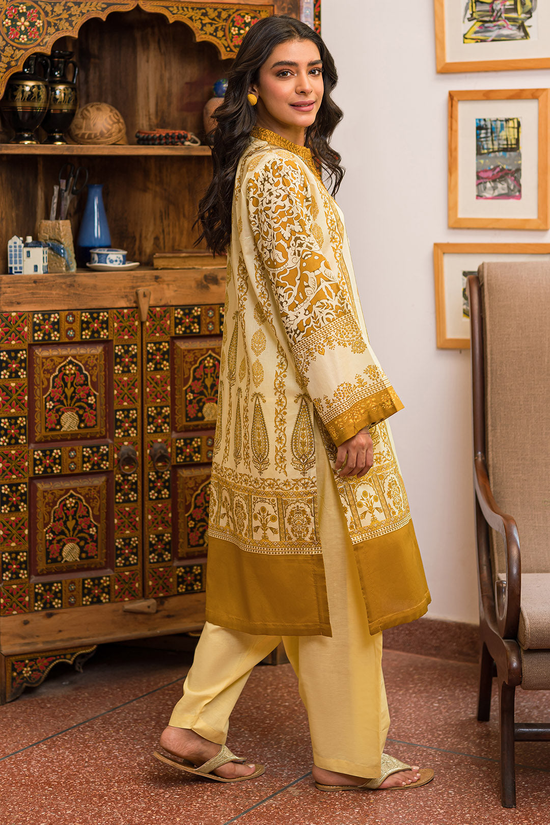 2 Piece - Embroidered Digital Printed Lawn Suit P0491 (SO)