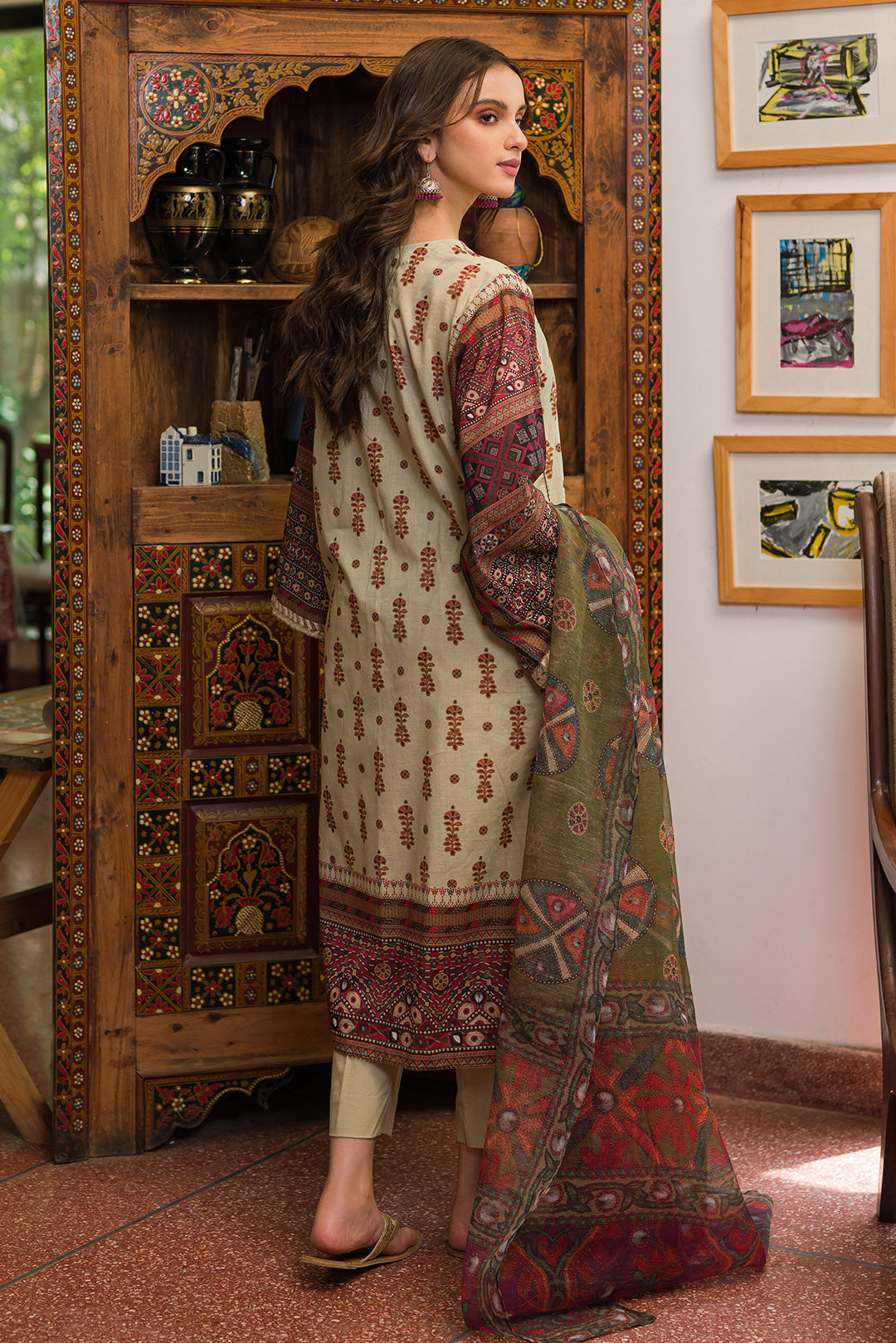 2 Piece - Embroidered Digital Printed Lawn Suit P0530 (SO)