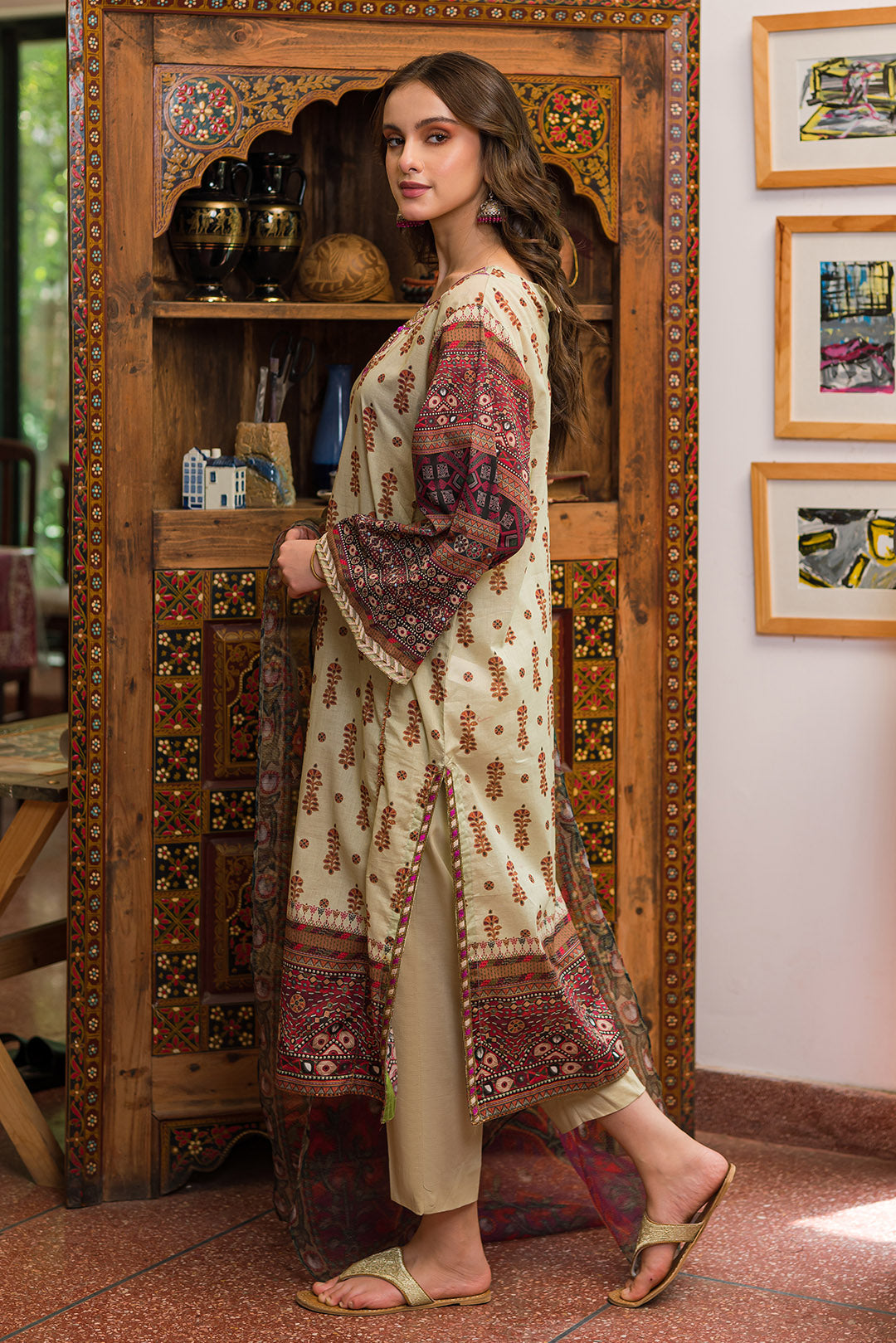 2 Piece - Embroidered Digital Printed Lawn Suit P0530 (SO)