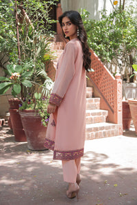 2 Piece - Dyed Embroidered Cotton Jelly Yarn Suit P0621 (SO)