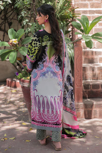 3 Piece - Embroidered Digital Printed Textured Lawn Suit P0636