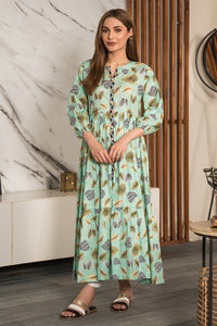 1 Piece - Digital Printed Cotton Cambric Shirt P0814A