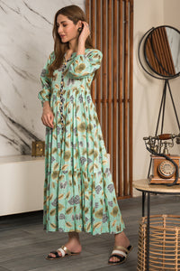 1 Piece - Digital Printed Cotton Cambric Shirt P0814A