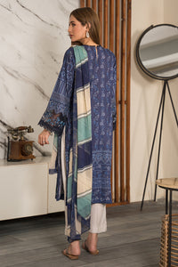2 Piece - Embroidered Digital Printed Cotton Suit P0815