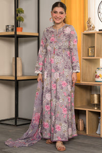 3 Piece - Digital Printed Cotton Cambric Suit P0818