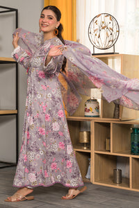3 Piece - Digital Printed Cotton Cambric Suit P0818