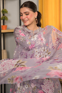 3 Piece - Digital Printed Cotton Cambric Suit P0818