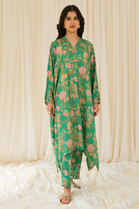 2 Piece - Digital Printed Linen Suit P0828