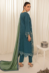 3 Piece - Embroidered Viscose Jacquard Suit P0882