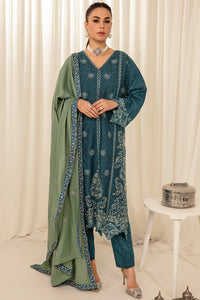 3 Piece - Embroidered Viscose Jacquard Suit P0882