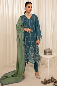 3 Piece - Embroidered Viscose Jacquard Suit P0882