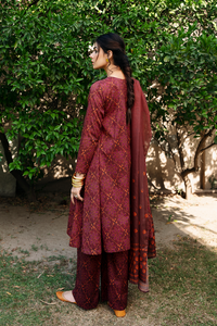 3 Piece - Digital Printed Lawn Suit P1049A