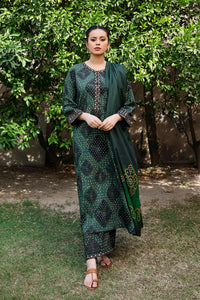3 Piece -  Embroidered Digital Printed Lawn Suit U001052