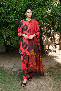 3 Piece - Digital Printed Lawn Suit P1052