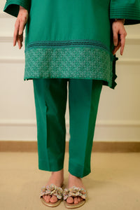 2 Piece - Embroidered Cotton Suit P1057