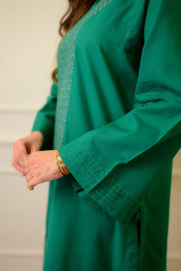 2 Piece - Embroidered Cotton Suit P1057