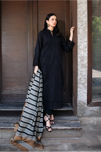 3 Piece - Schiffli  Lawn Suit P1075