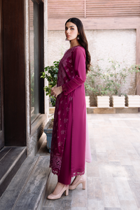 3 Piece - Schiffli Lawn Suit P1076