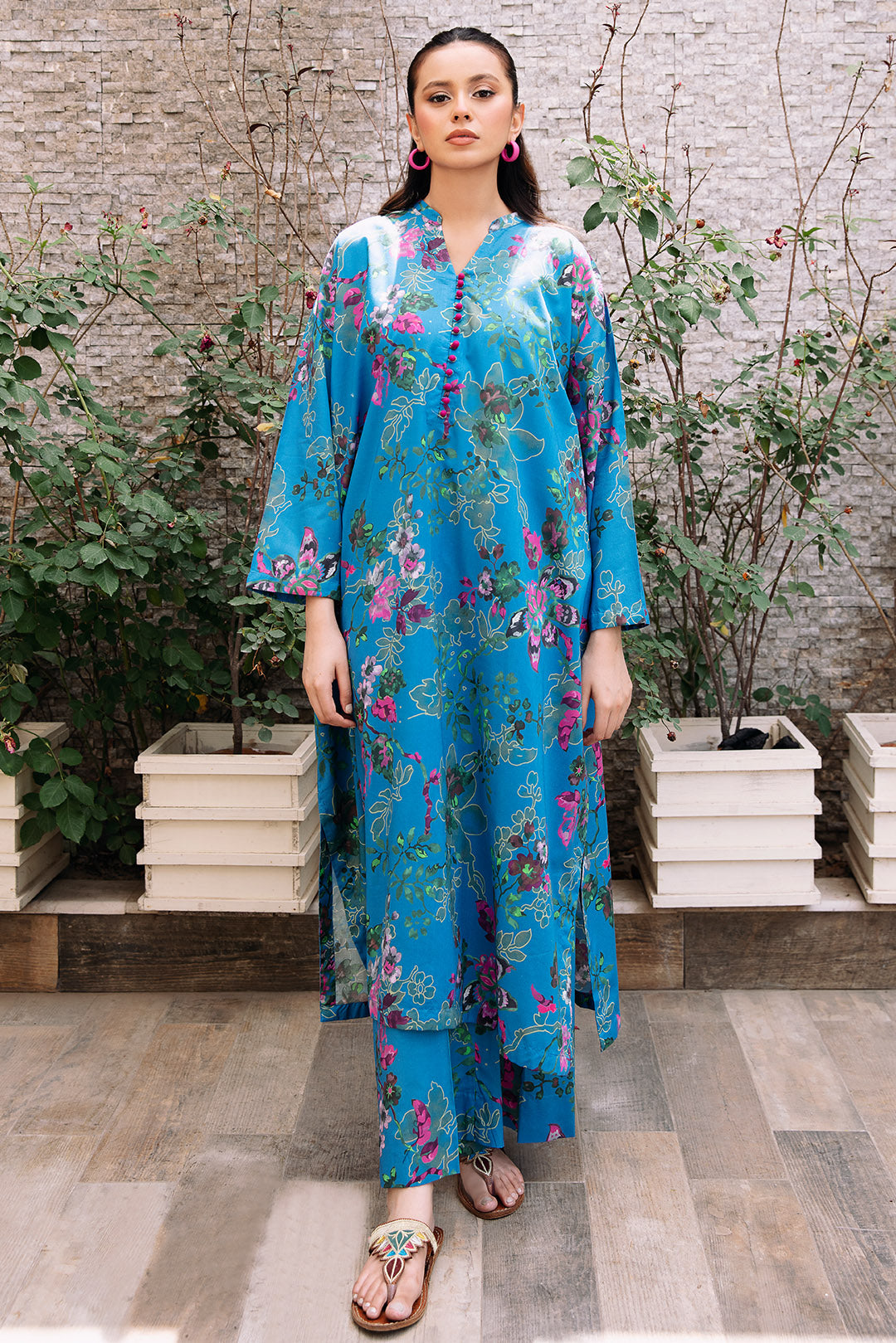 2 Piece - Digital Printed Lawn Suit P1099