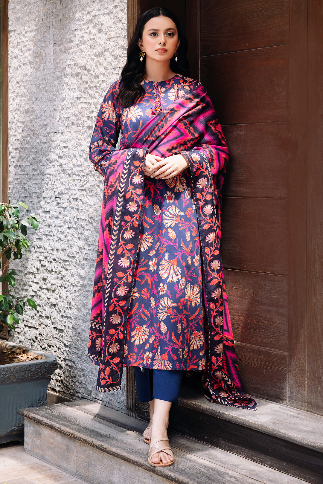 2 Piece - Digital Printed Lawn Suit P1113A