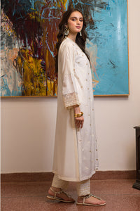 1 Piece - Dyed Embroidered Lawn Shirt P2414