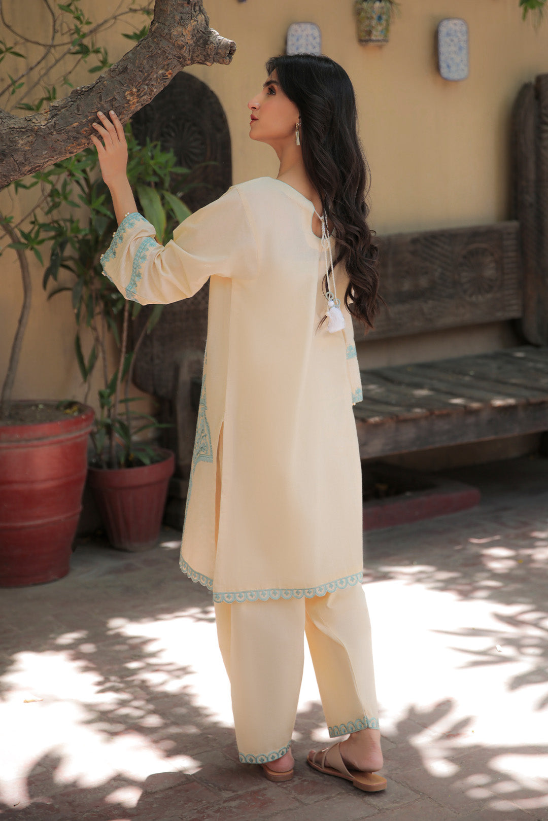 2 Piece - Dyed Embroidered Lawn Suit P2716