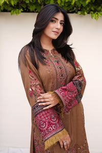 2 Piece - Embroidered Korean Raw Silk Suit L0955 (SO)