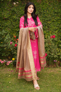 3 Piece - Embroidered Raw Silk Suit L0957 (SO)