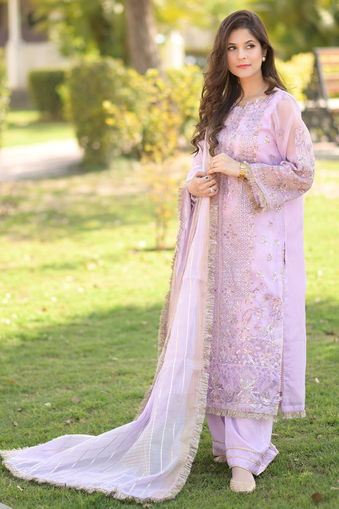 4 Piece - Embroidered Organza Suit L0956 (SO) – DeCLARE