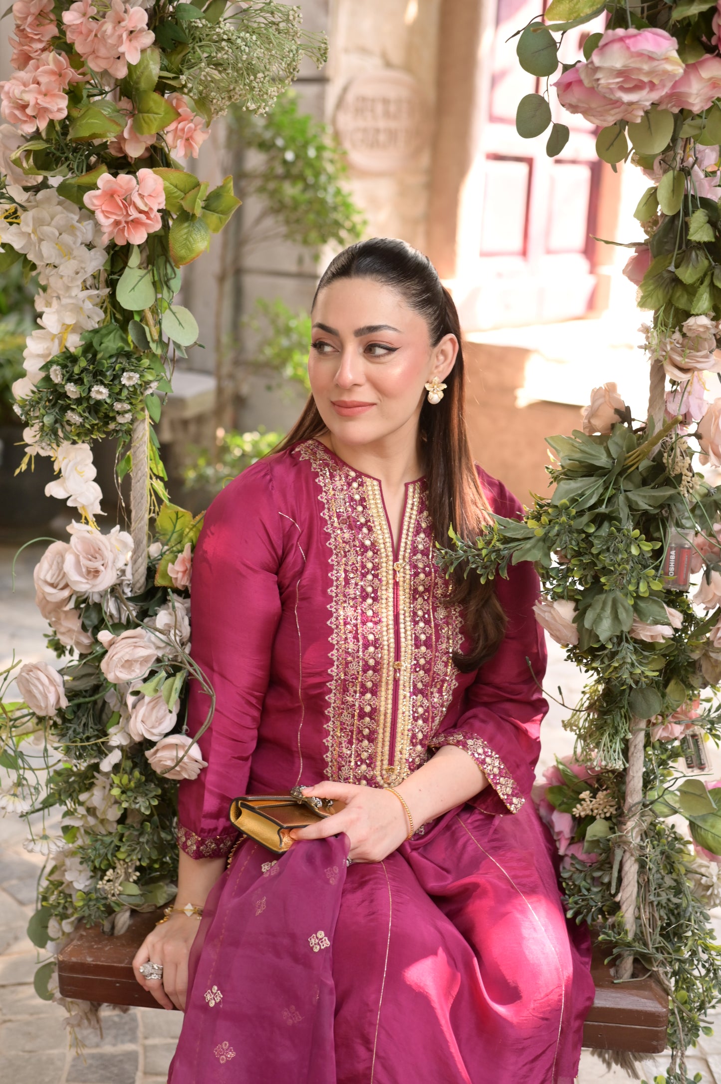 3 Piece - Premium Pure Silk Embroidered Suit LFP1147