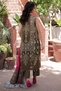 2 Piece - Embroidered Digital Printed Lawn Suit U0409