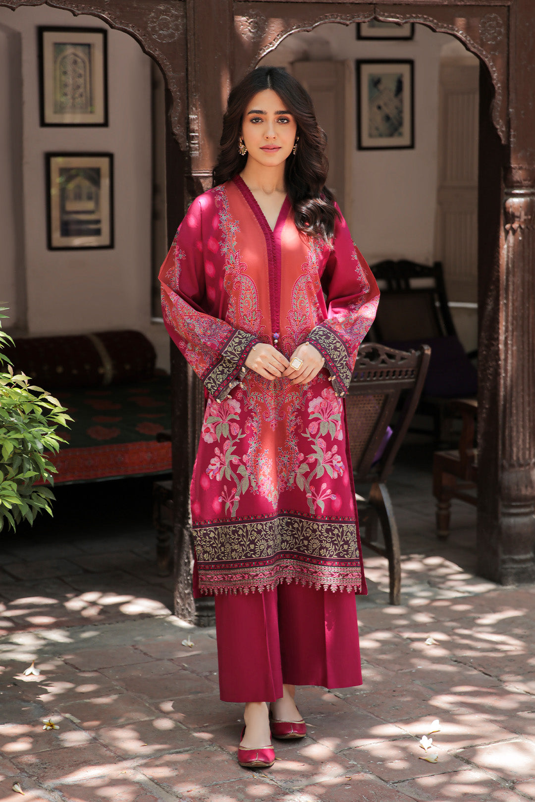 2 Piece - Digital Printed Lawn Suit U0746A (SO)