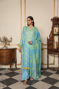 3 Piece - Digital Printed Cotton Cambric Suit U0754A