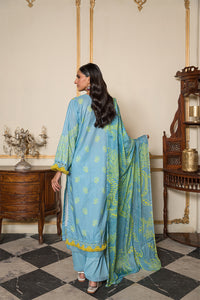 3 Piece - Digital Printed Cotton Cambric Suit U0754A
