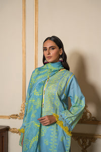 3 Piece - Digital Printed Cotton Cambric Suit U0754A