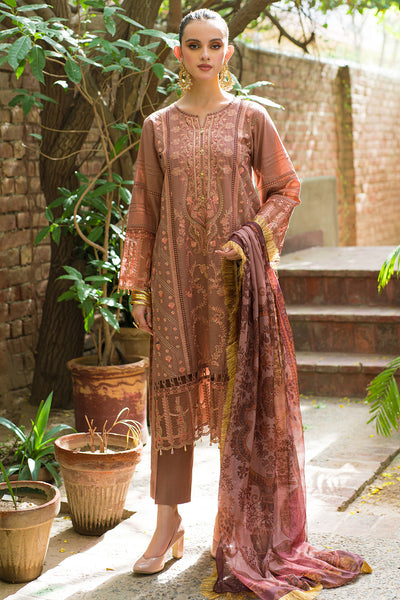 3 Piece - Dyed Embroidered Lawn Suit U0777