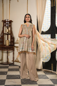 3 Piece - Digital Printed Cotton Cambric Suit U0839 (SO)