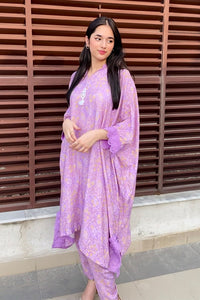 2 Piece - Digital Printed Viscose Slub Linen Suit U0841A