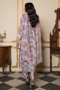 3 Piece - Embroidered Digital Printed Cotton Cambric Suit U0854A
