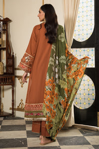 3 Piece - Dyed Embroidered Cotton Cambric Suit U0861